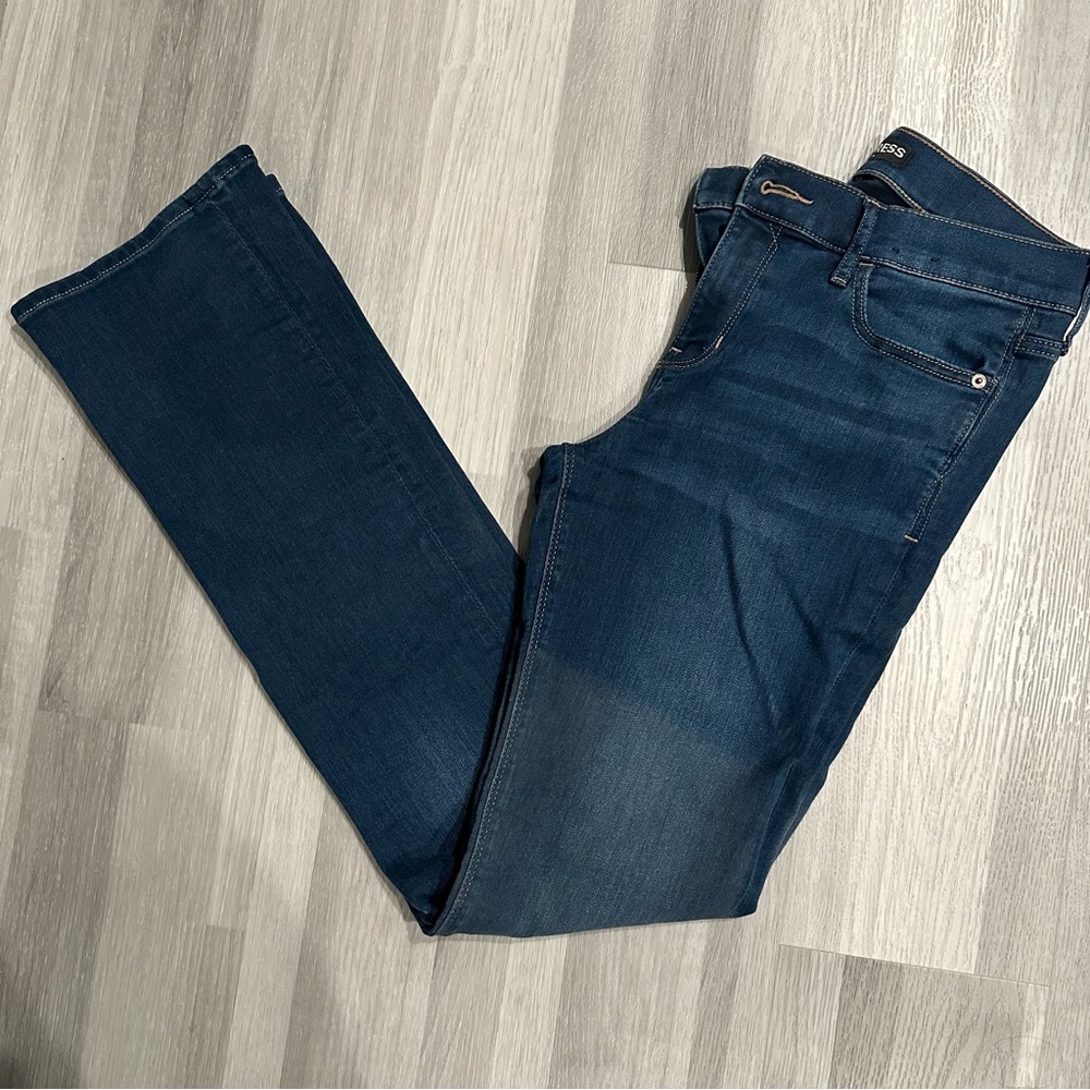 Express Supersoft Barely Boot Mid Rise Jeans